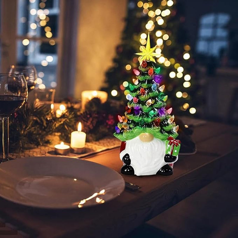 Weihnachtszwerg Deko mit Licht