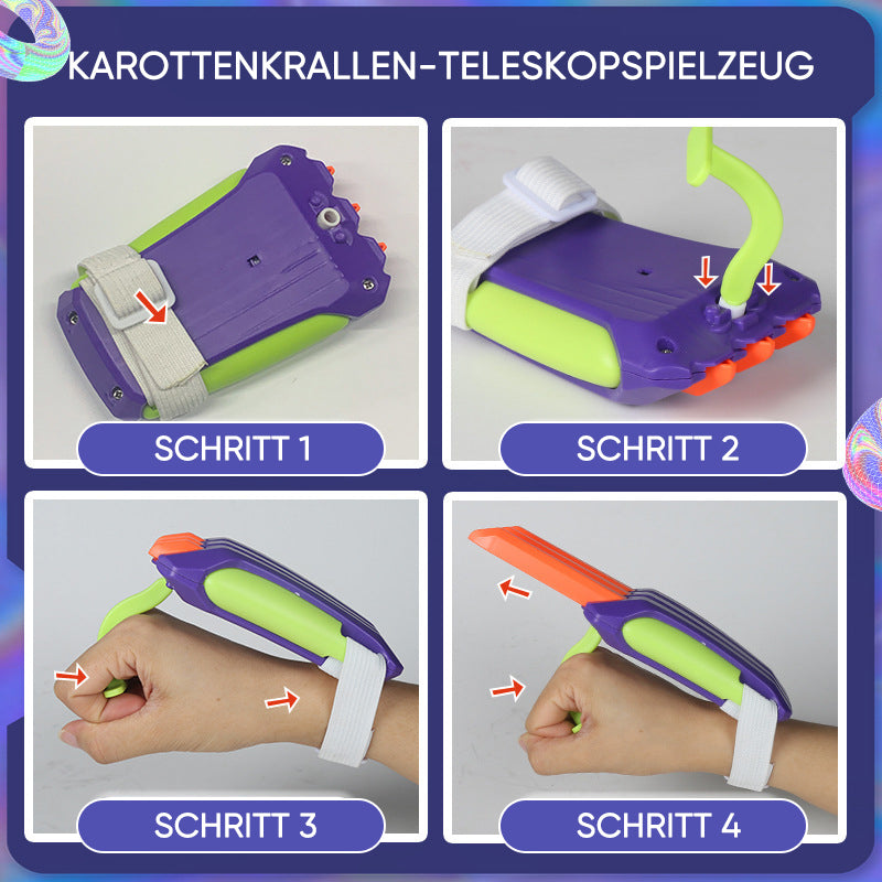 Karottenkrallen-Teleskopspielzeug