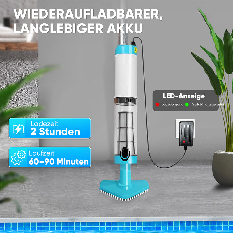 EU-Standard - 3-in-1-Akku-Schwimmbadstaubsauger mit leistungsstarkem Motor