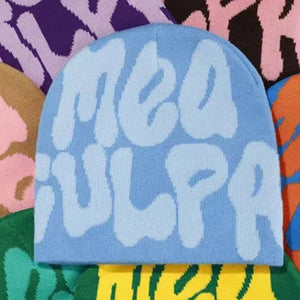 Strickmütze mit Hip Hop Schriftzug