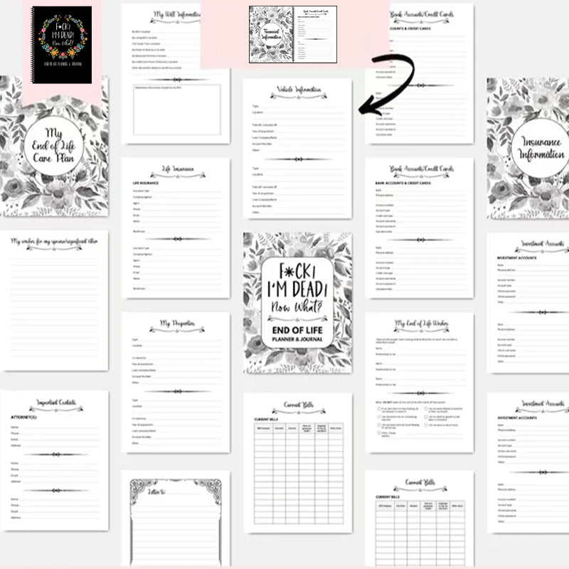 Fuck jeg er død, End Of Life Planner