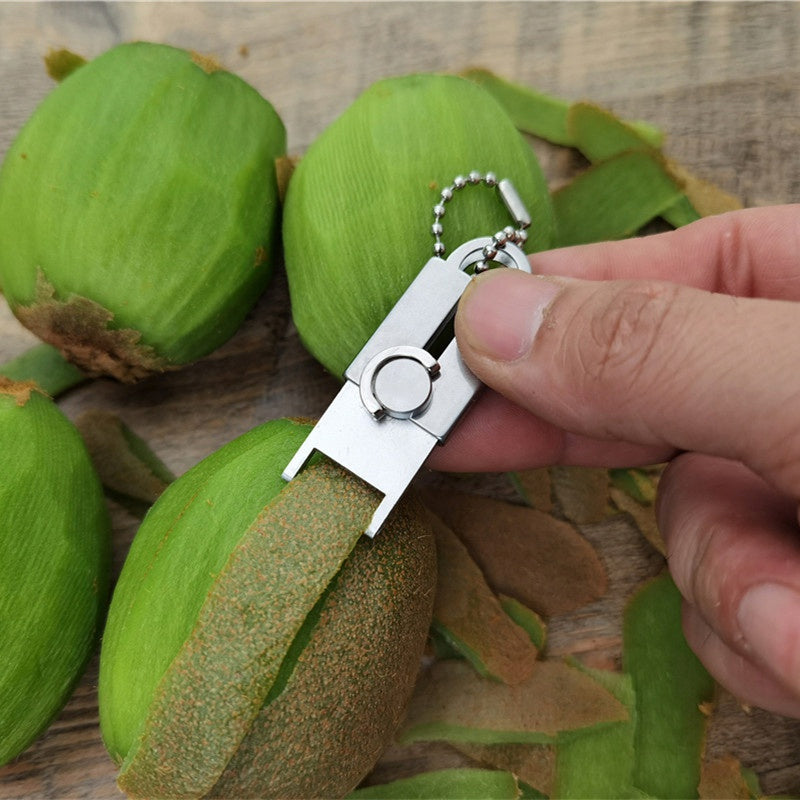Edelstahl Mini-Gemüseschäler Schlüsselanhänger