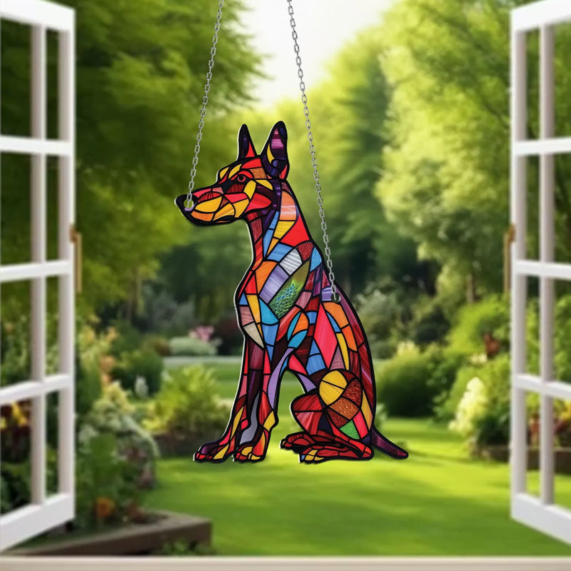 Vinduesophæng med gravhund