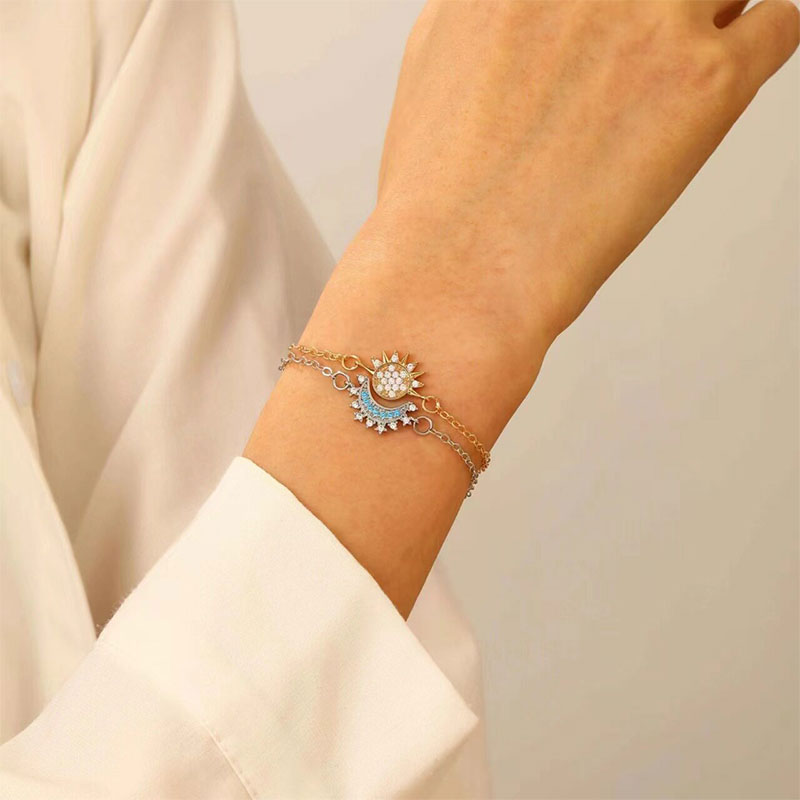 Sonne-Mond-Armband-Set