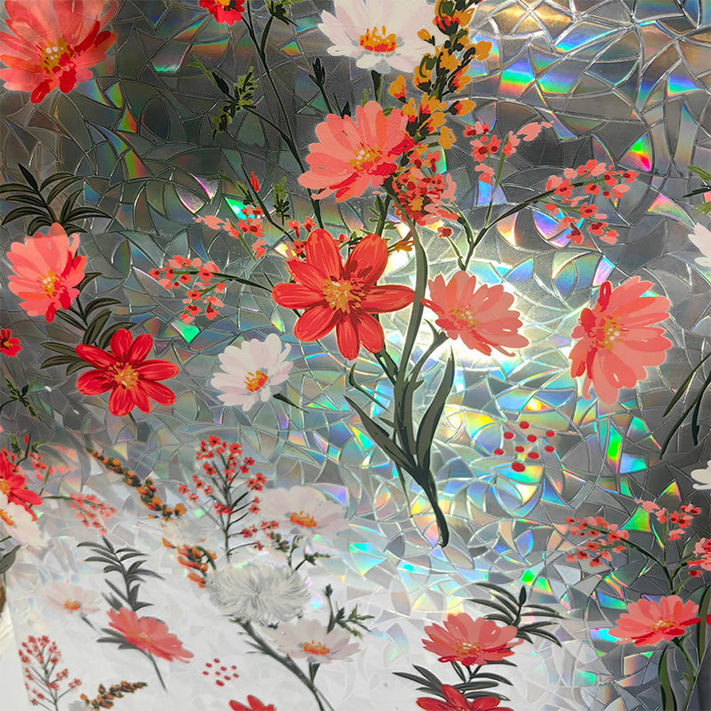Bunte Blume Fenster Anti-Peep Folie