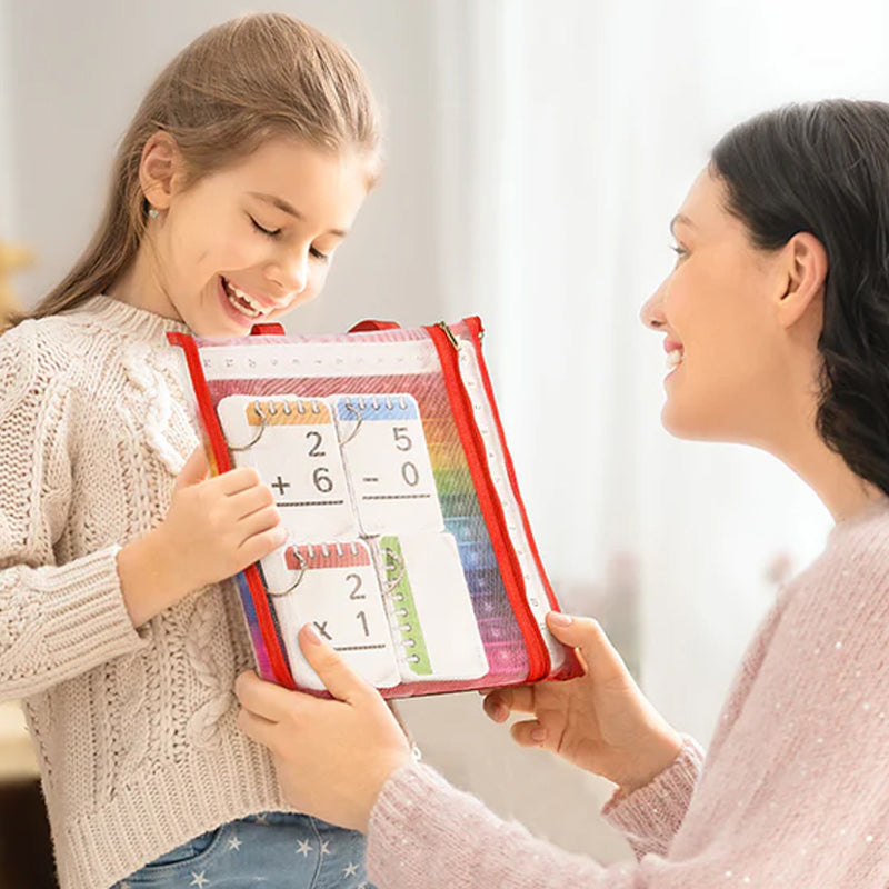 Mathe-Lernkarten und Pop-Fidget-Chart