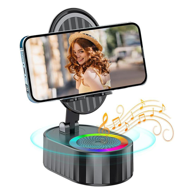 Drahtloser Induktions-Audio-Bluetooth-Lautsprecher 5 in 1 Telefonhalterung