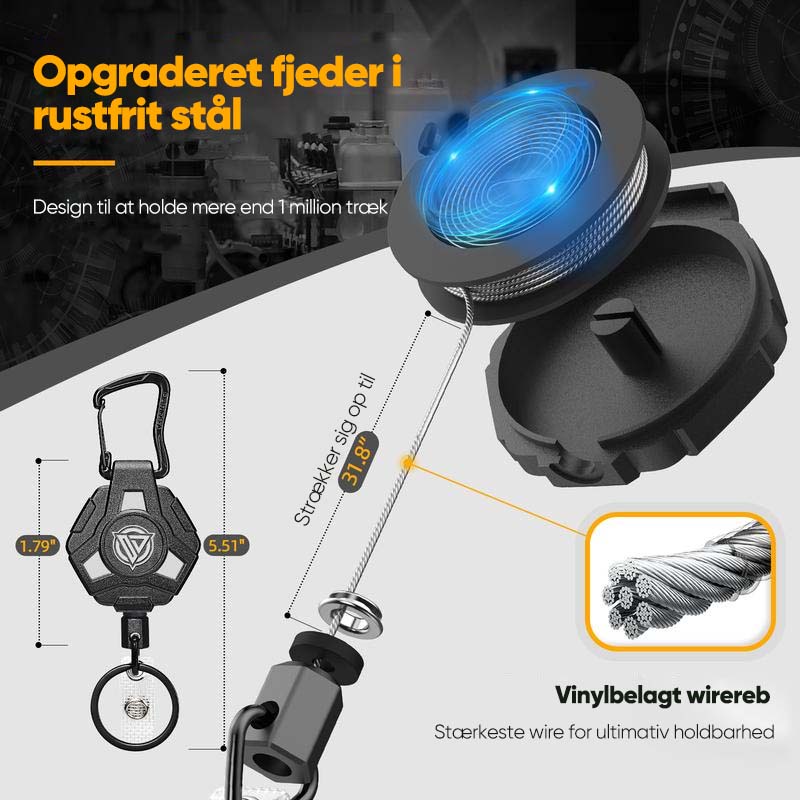 Tung, udtrækkelig nøglering