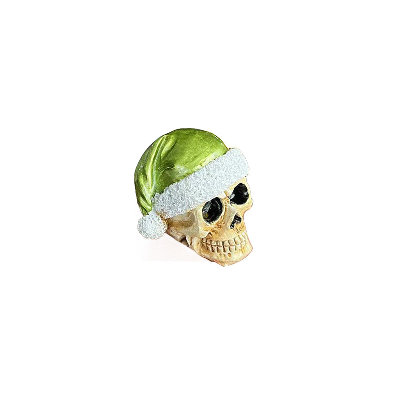 Miniskelet med julehat
