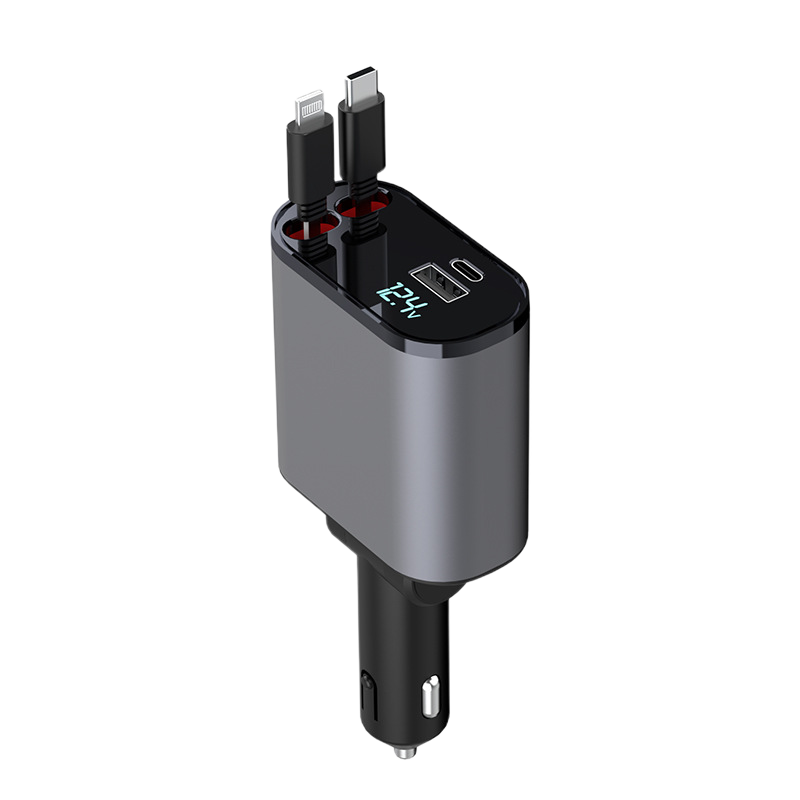 4-in-1-Schnellladegerät für Autotelefone