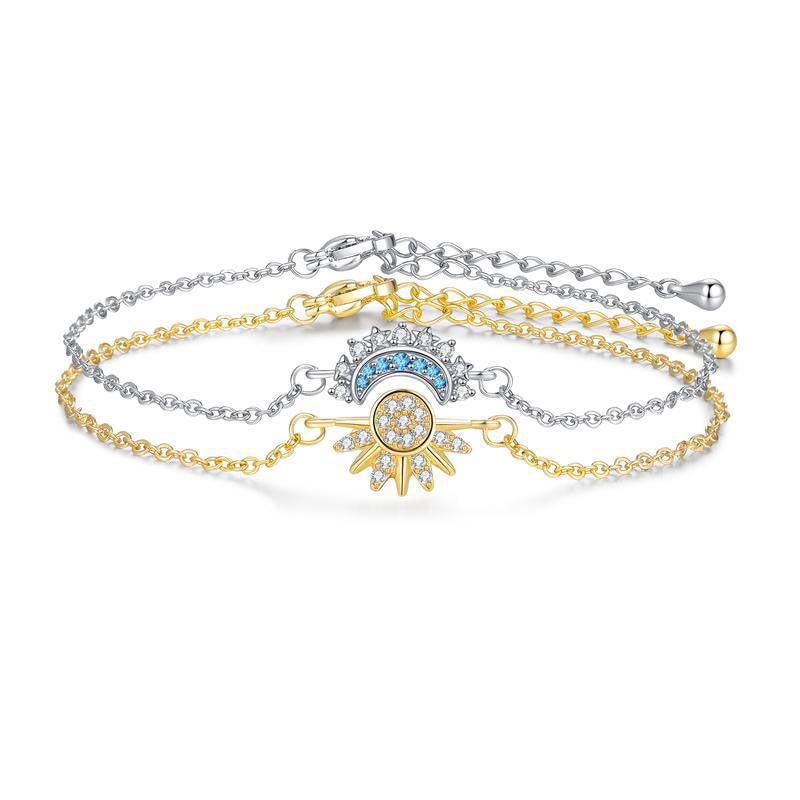 Sonne-Mond-Armband-Set