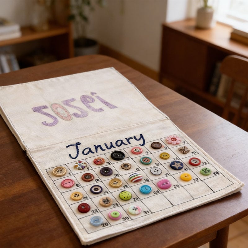 2026 DIY-Knopfkalender-Set