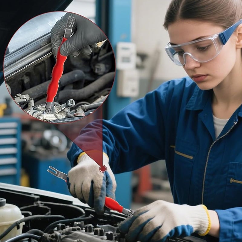 Werkzeug zum Entfernen von elektrischen Anschlussklemmen in Kraftfahrzeugen