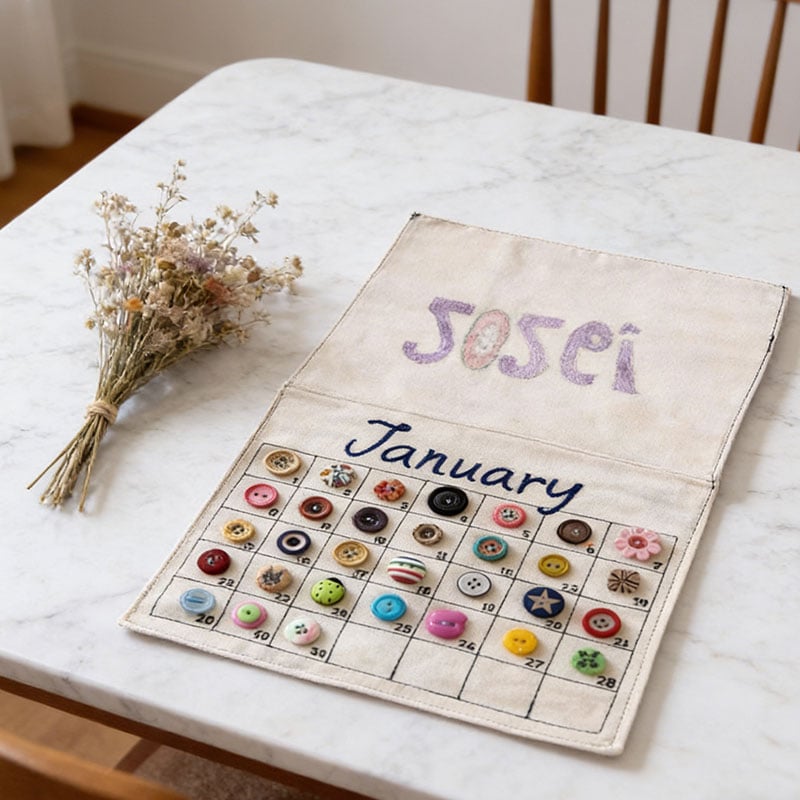 2026 DIY-Knopfkalender-Set