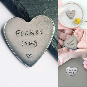 Handgemachte Herz-Tasche Umarmung Token (3 Stk.)