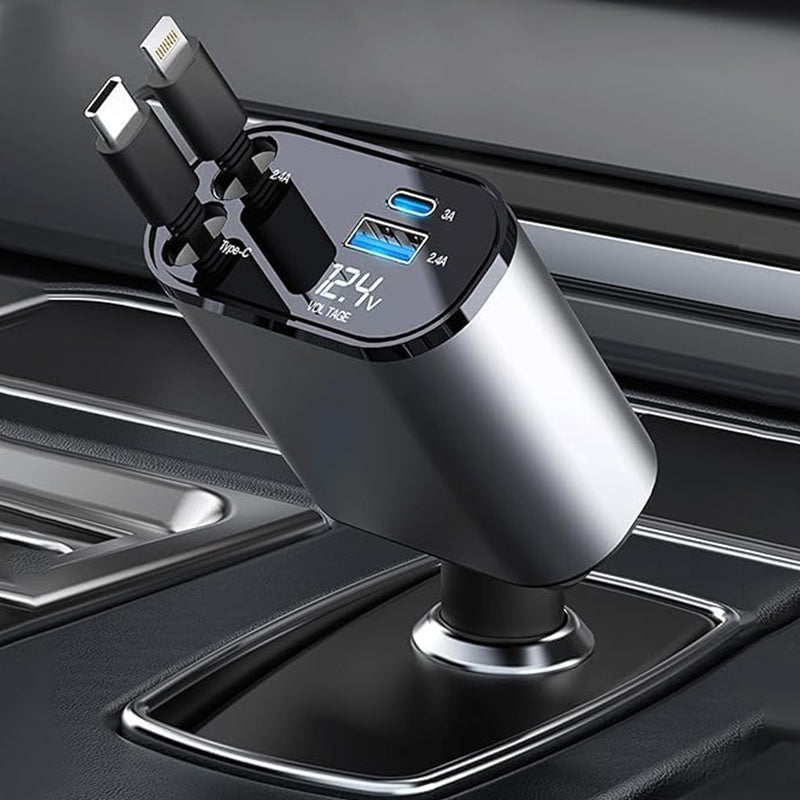4-in-1-Schnellladegerät für Autotelefone