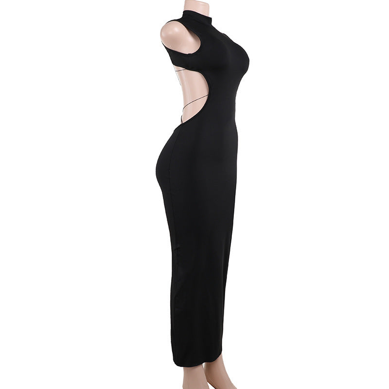 Rückenfreies, figurbetontes Kleid mit Schmetterlingsdekor für Damen