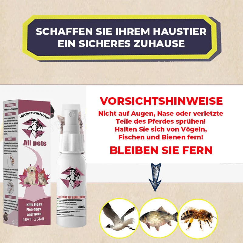 Externes Anti-Juckreiz-Spray für Haustiere gegen Zecken und Zecken
