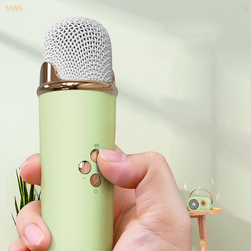 Mini Karaoke-maskine med trådløs mikrofon