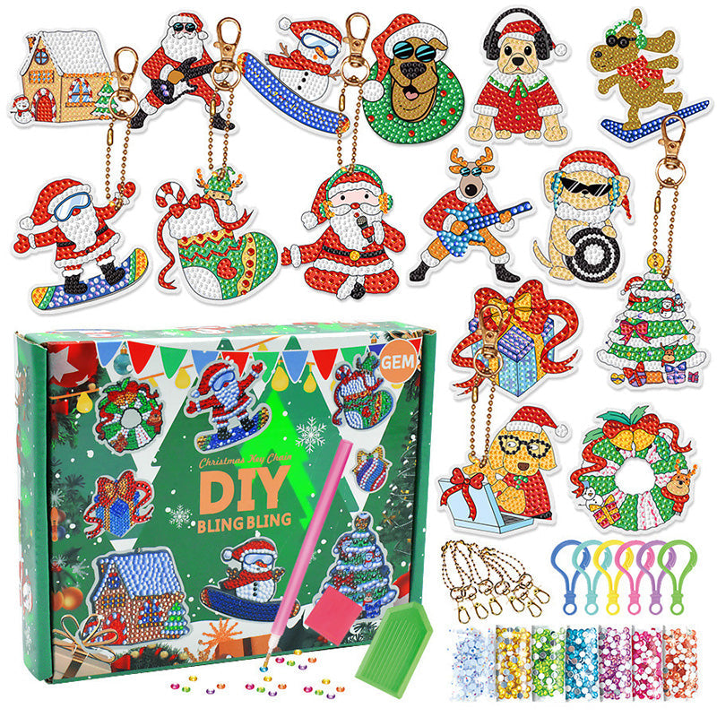 Weihnachts-Malaufkleber-Set