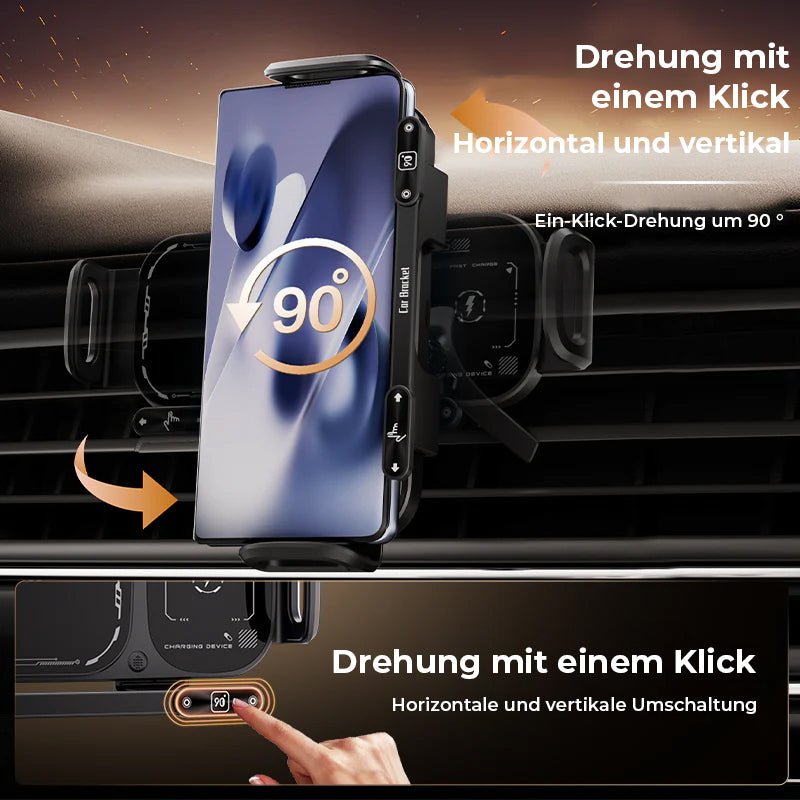 Kabellose Ladestation mit rotierbarer Halterung fürs Auto