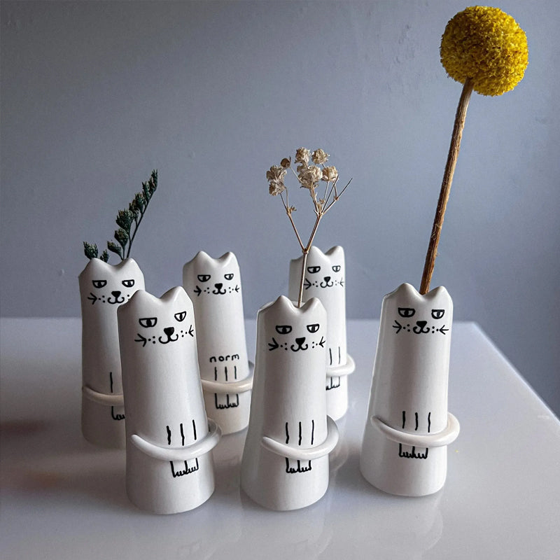 Katze Kleine Vase