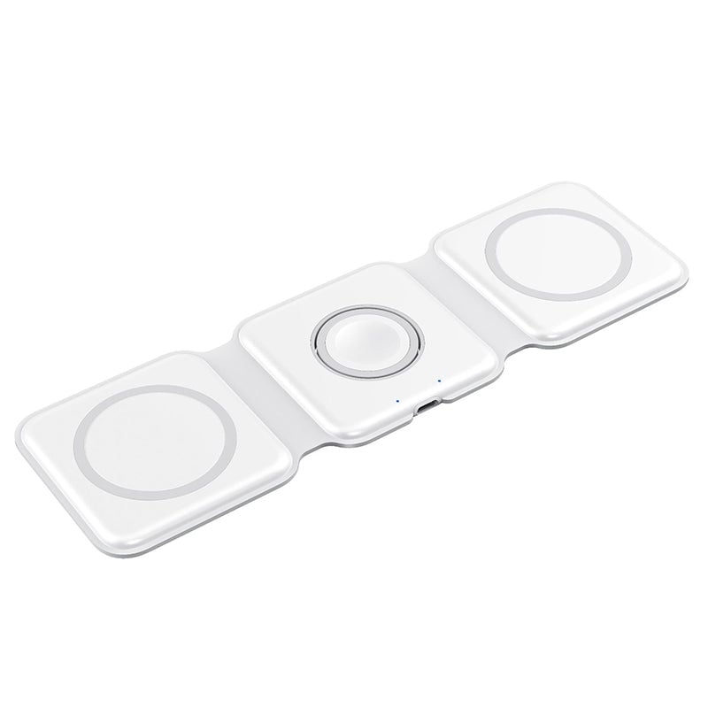 Ny foldbar 3-i-1 trådløs oplader