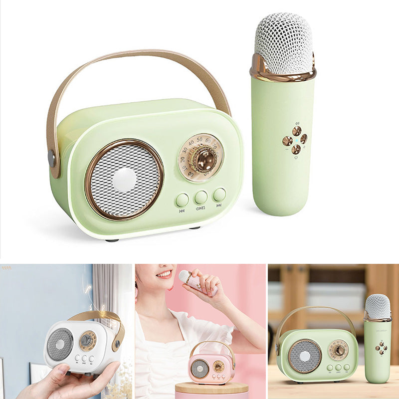 Mini Karaoke-maskine med trådløs mikrofon