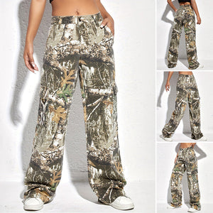 Camouflage-Overall mit Taschen für Damen