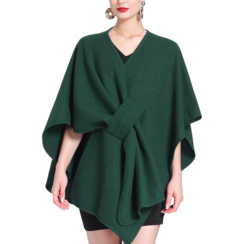Damen Cape-Tuch in Uni-Farbe