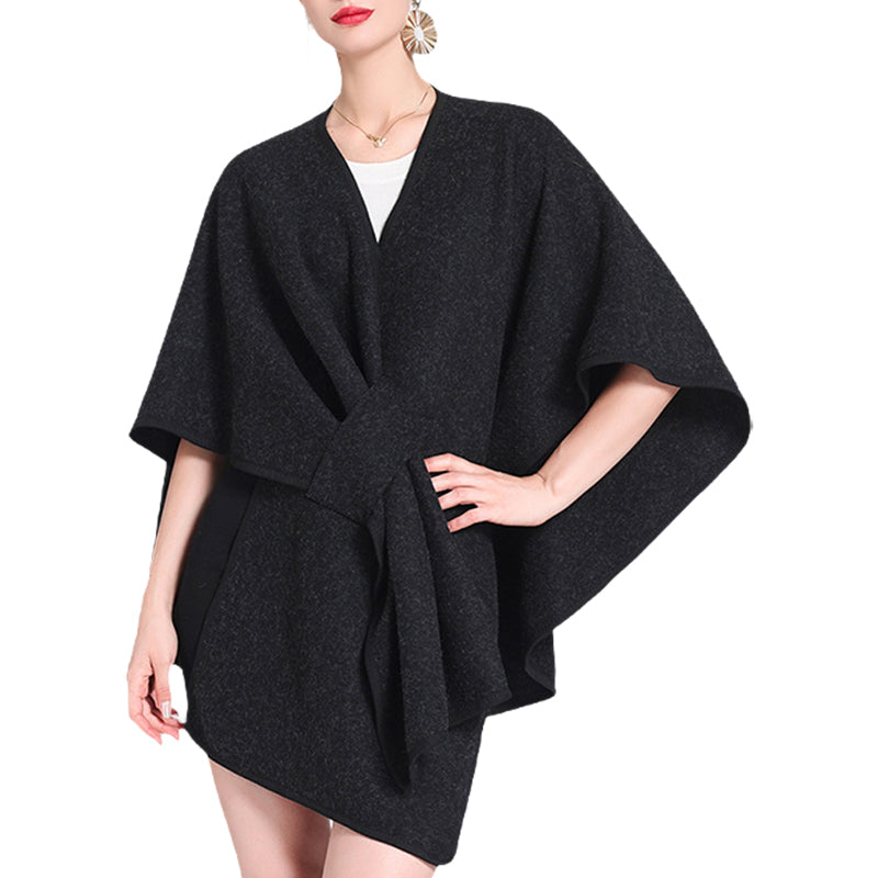 Damen Cape-Tuch in Uni-Farbe