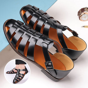 Bequeme Ledersandalen für Herren