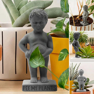 Gartenskulptur „Pee My Plants“