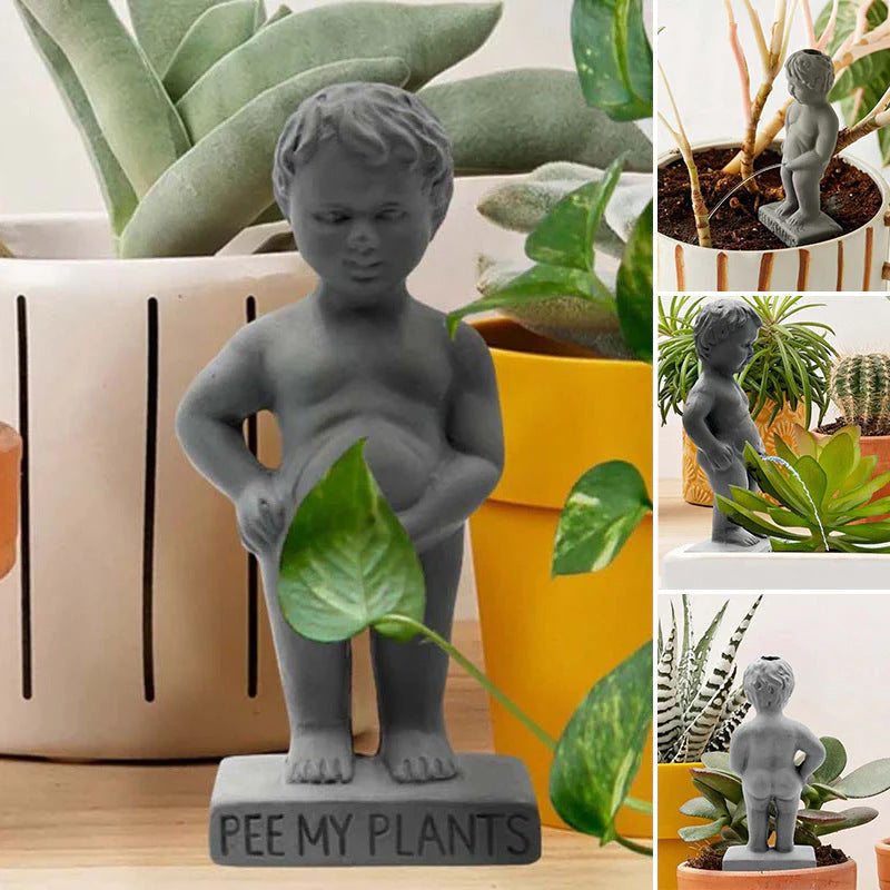 Gartenskulptur „Pee My Plants“