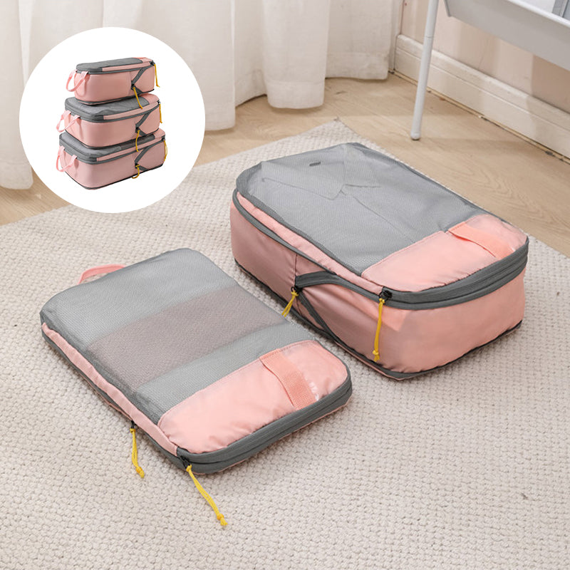 Komprimiertes Packwürfel-Reiseaufbewahrungsset