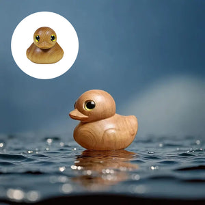 Håndlavet gummiand i træ