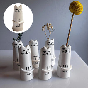 Katze Kleine Vase