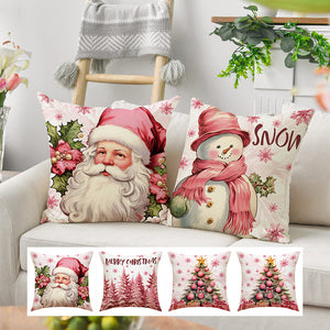 Rosa Weihnachtskissenbezüge – Neue Weihnachtsprodukte für Zuhause