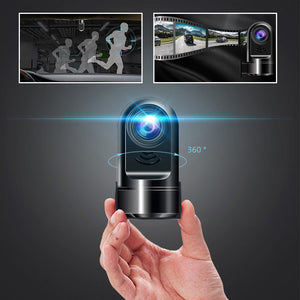 1080P HD 360° roterende Mini ADAS Dashcam