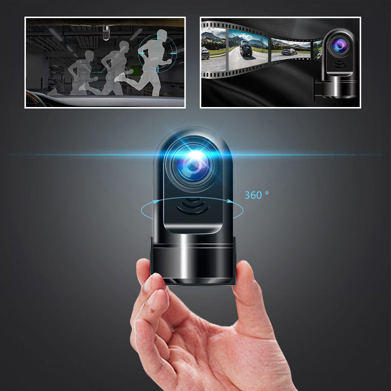 1080P HD 360° roterende Mini ADAS Dashcam