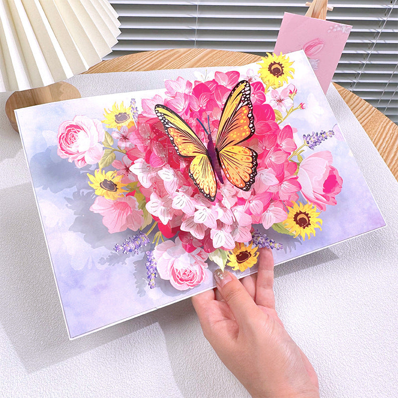 3D Handgemachte Blume Grußkarte