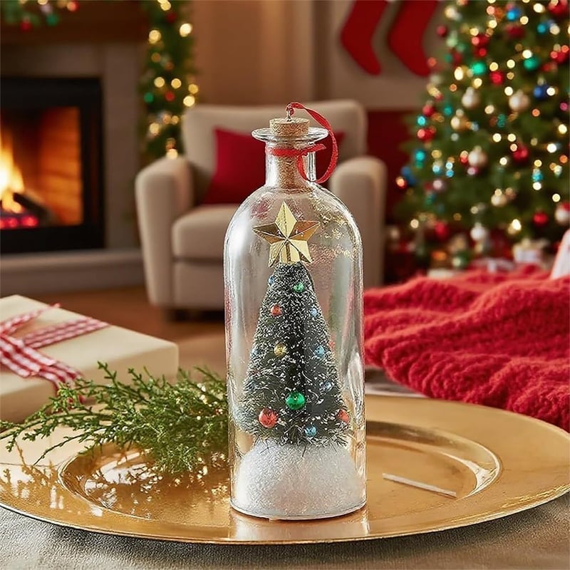 Weihnachtsbaum in der Flasche