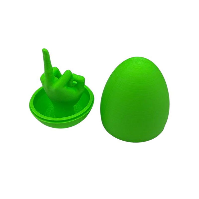 Lustiges 3D-gedrucktes Mittelfinger-Ei