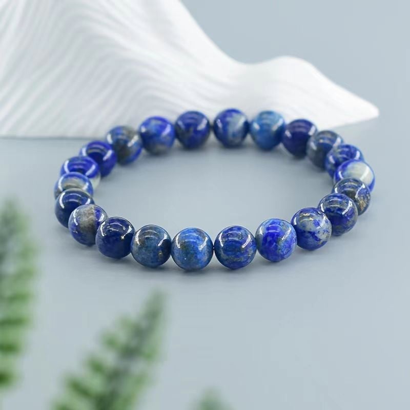 Naturlig Lapis Lazuli stenperlearmbånd