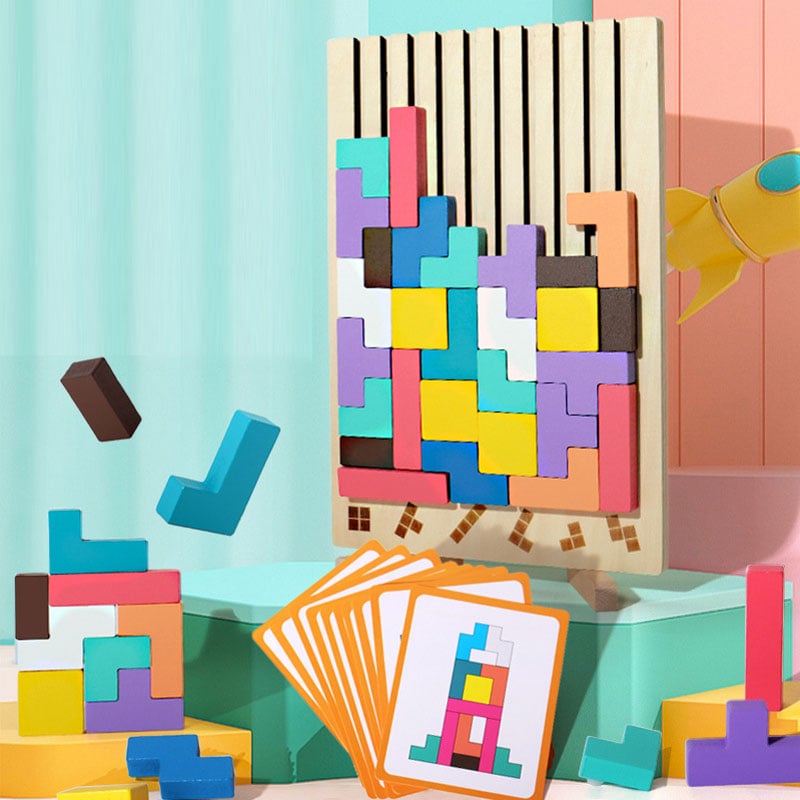 Stapelpuzzle-Spielzeug aus Holz
