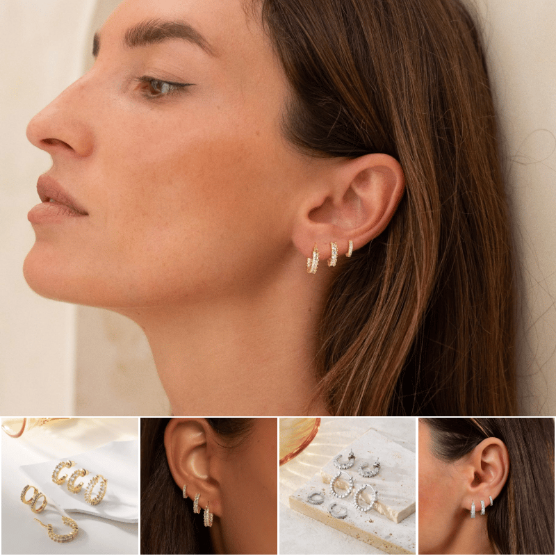 Funkelnde Zirkonia-Creolen