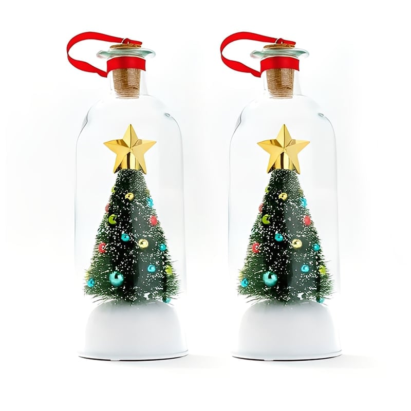Weihnachtsbaum in der Flasche