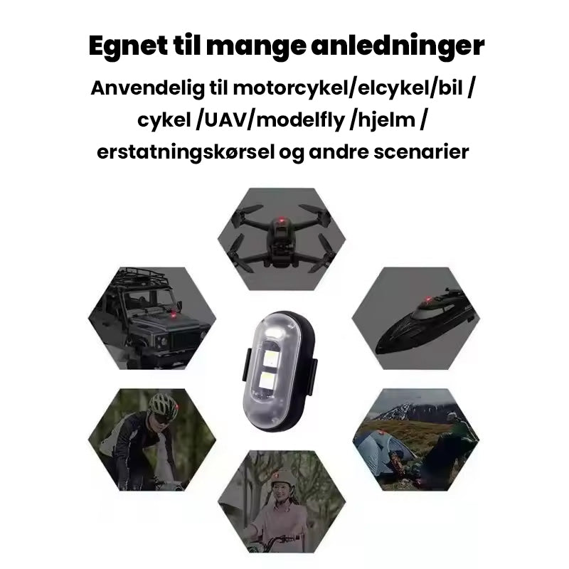 Fjernbetjent stroboskoplys