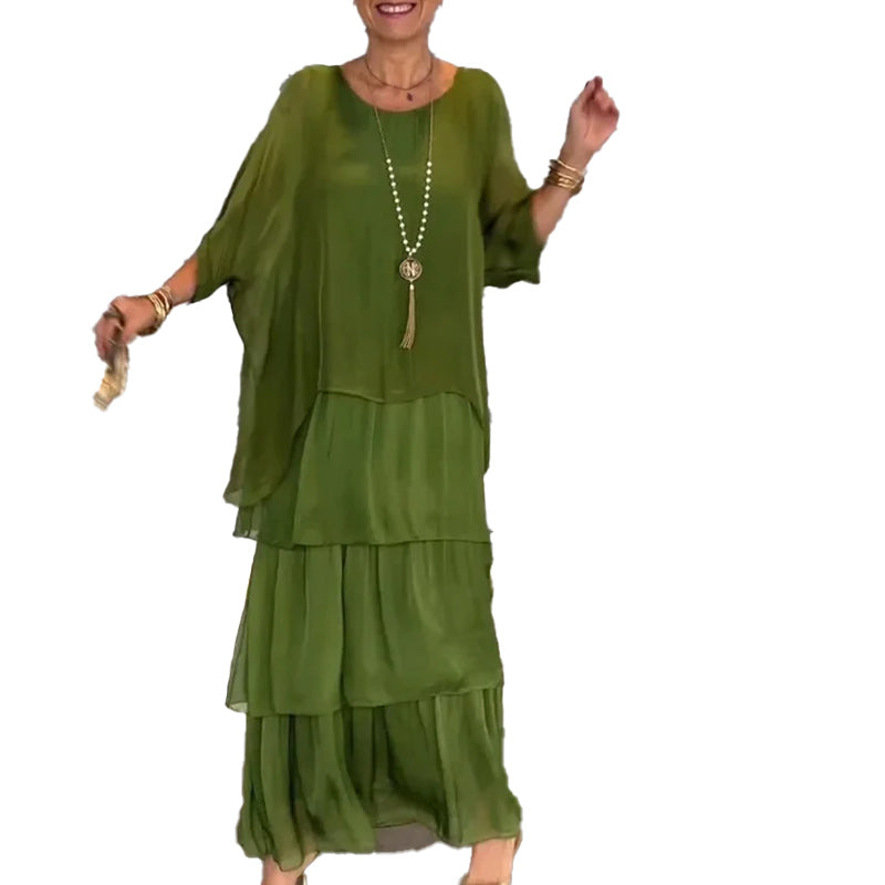 Elegantes lockeres Kleid (2 kaufen für kostenlosen Versand)