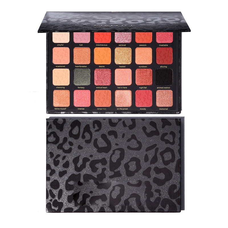 24-farver leopard øjenskygge palette